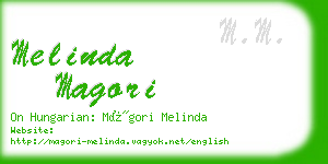 melinda magori business card